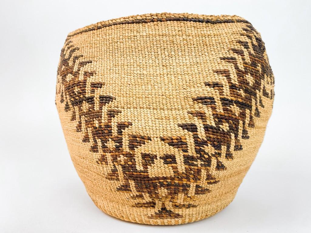 Trinity River Twined Storage Basket American Indian (1 of 9)