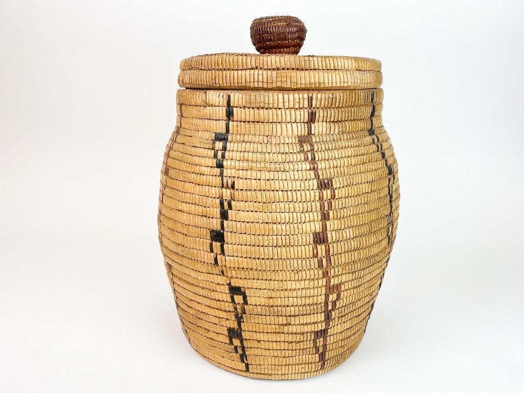 Thompson River Basketry Storage Vessel American Indian (1 of 10)