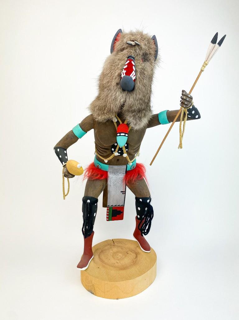 Dave Nelson Gray Wolf Large Kachina Doll (1 of 8)