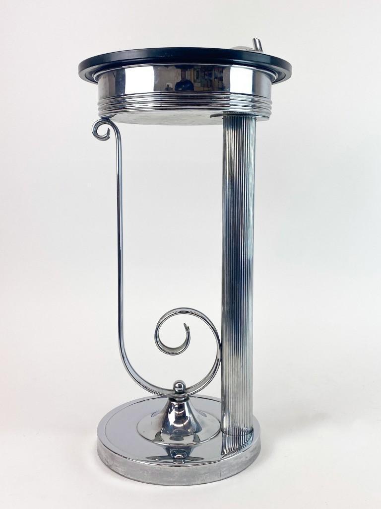 Chase Art Deco Chrome Smoking Stand (1 of 13)