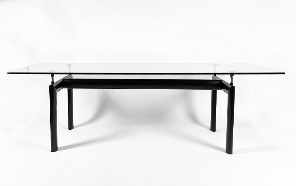 Le Corbusier for Cassina LC6 Steel / Glass Dining Table (1 of 9)