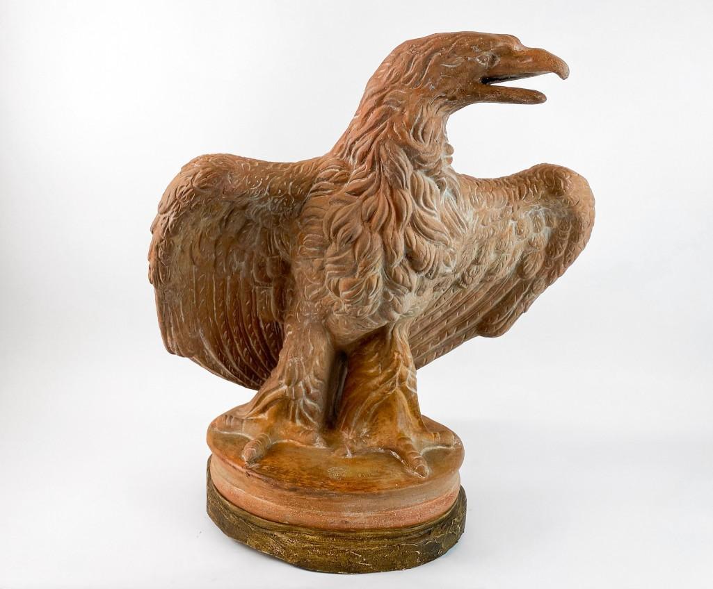 Large Fornace Masini Terracotta Eagle Figure Sculpture (1 of 8)