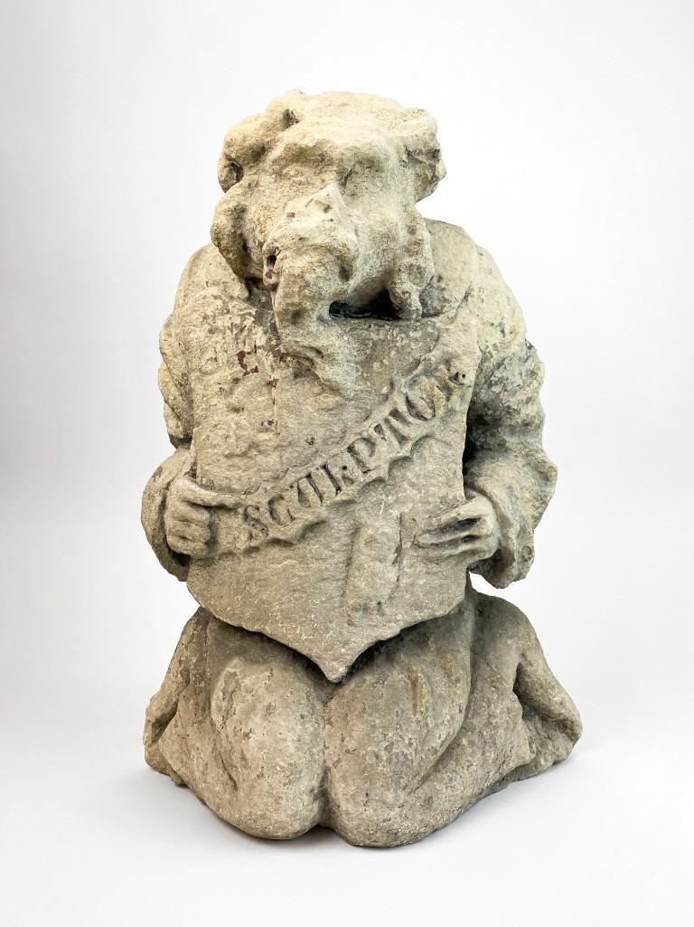 Antique Carved Stone Architectural Gargoyle Figure (1 of 7)