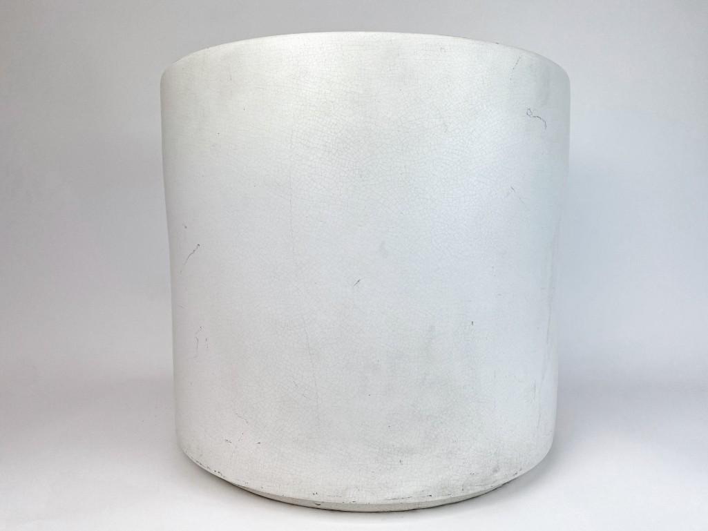 Gainey Vintage Matte White Mid Century Planter Pot (1 of 8)