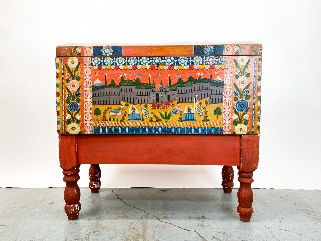 Olinala, Mexican Hand-Painted Wedding Chest (1 of 16)