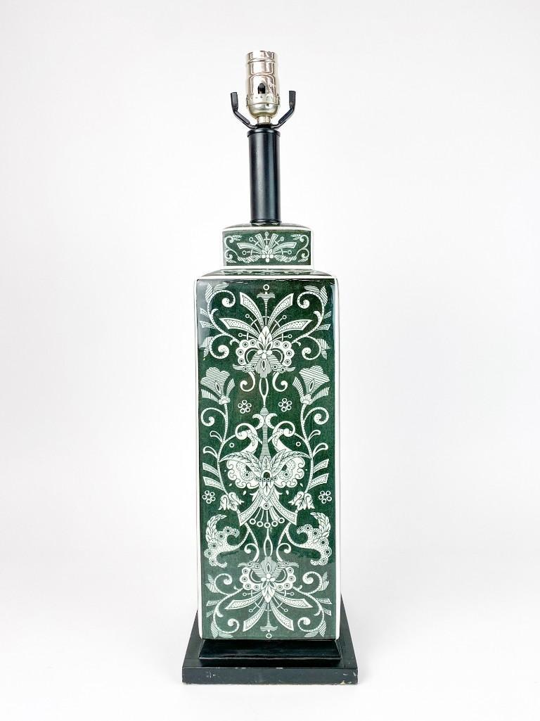 Contemporary Black & White Porcelain Table Lamp (1 of 5)