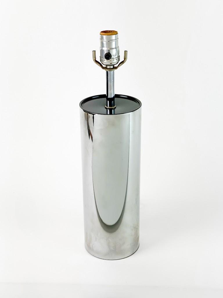 Nessen Attrib. Tubular Chrome Mid Century Table Lamp (1 of 4)