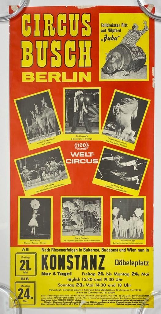 Vintage German Circus Busch Poster (1 of 5)