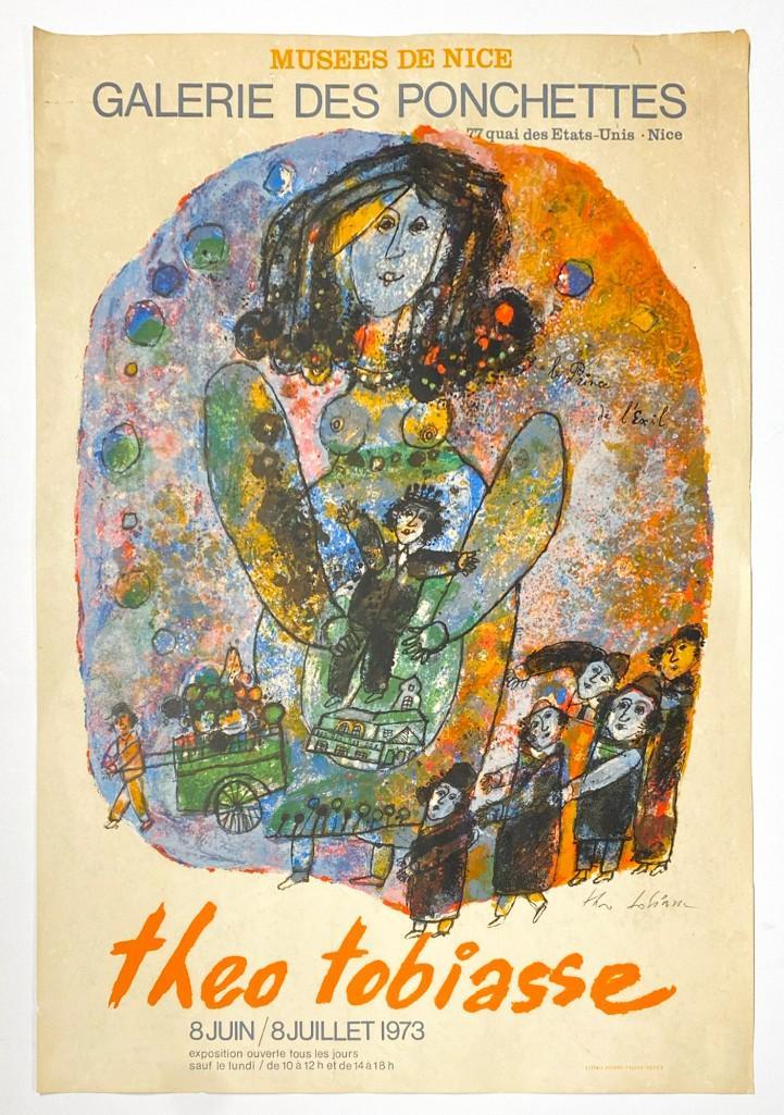 Theo Tobiasse Pencil Signed Lithograph French Gallery (1 of 12)