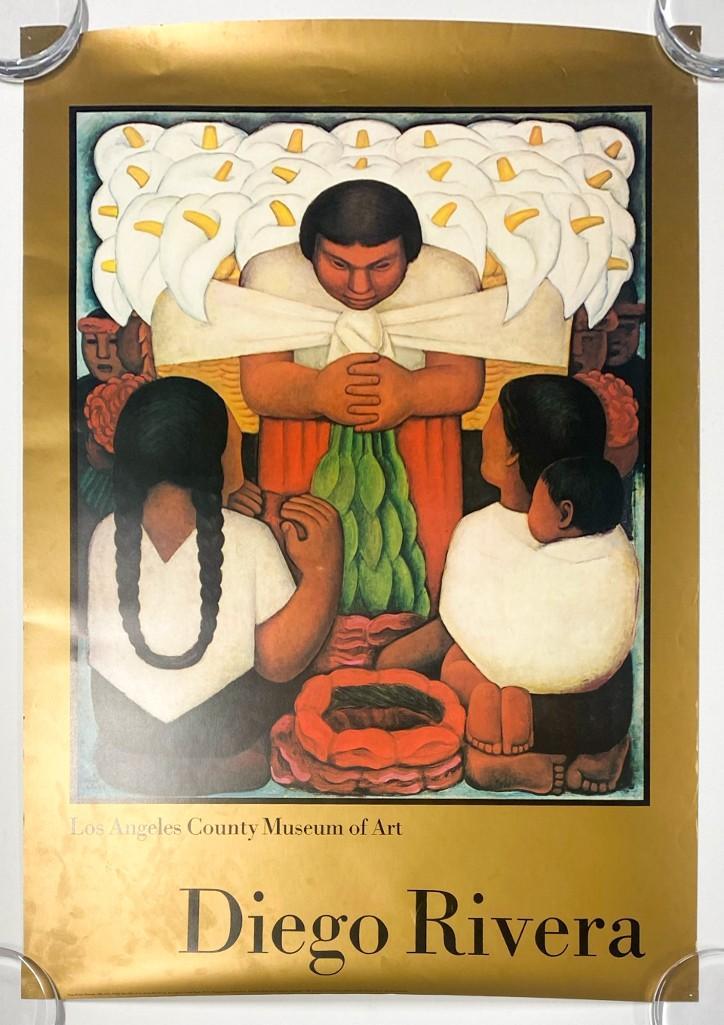 Diego Rivera LACMA Flower Day Poster 1986 (1 of 5)