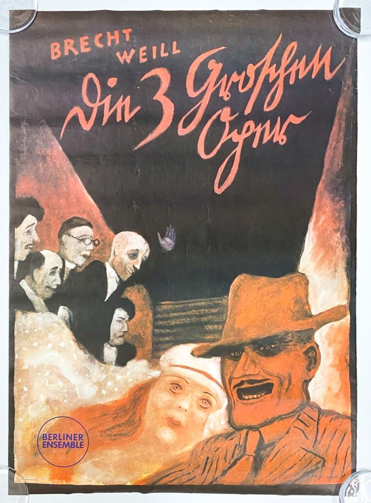 M. Grund Brecht Weill Berlinger Ensemble Poster 1981 (1 of 3)