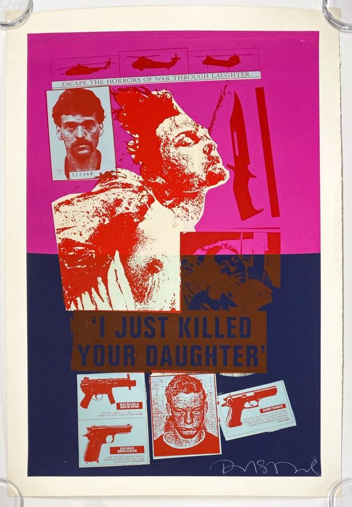 Richard Duardo (1952-2014) Signed Screenprint Film Prop (1 of 2)