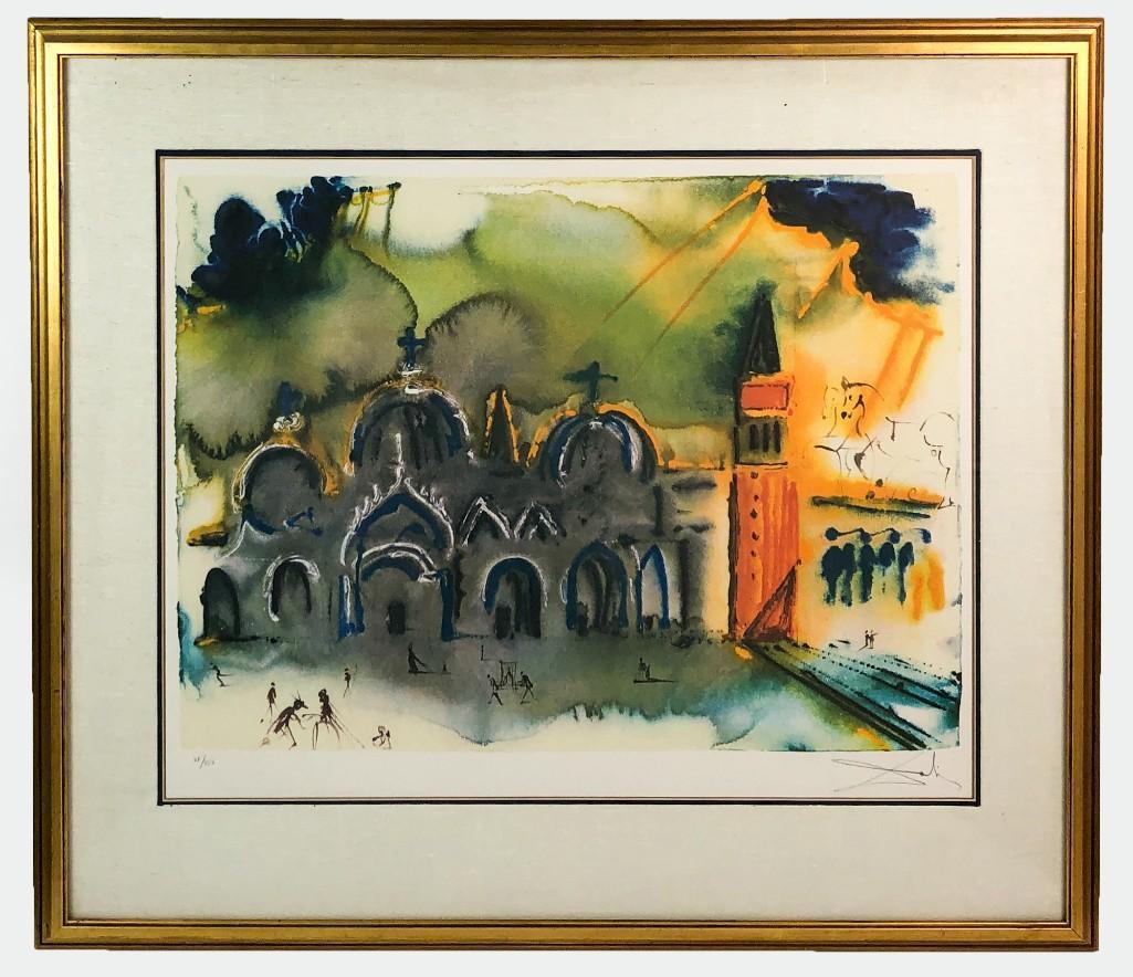 Salvador Dali Signed Lithograph 68/450 Homage to Venice (1 of 4)