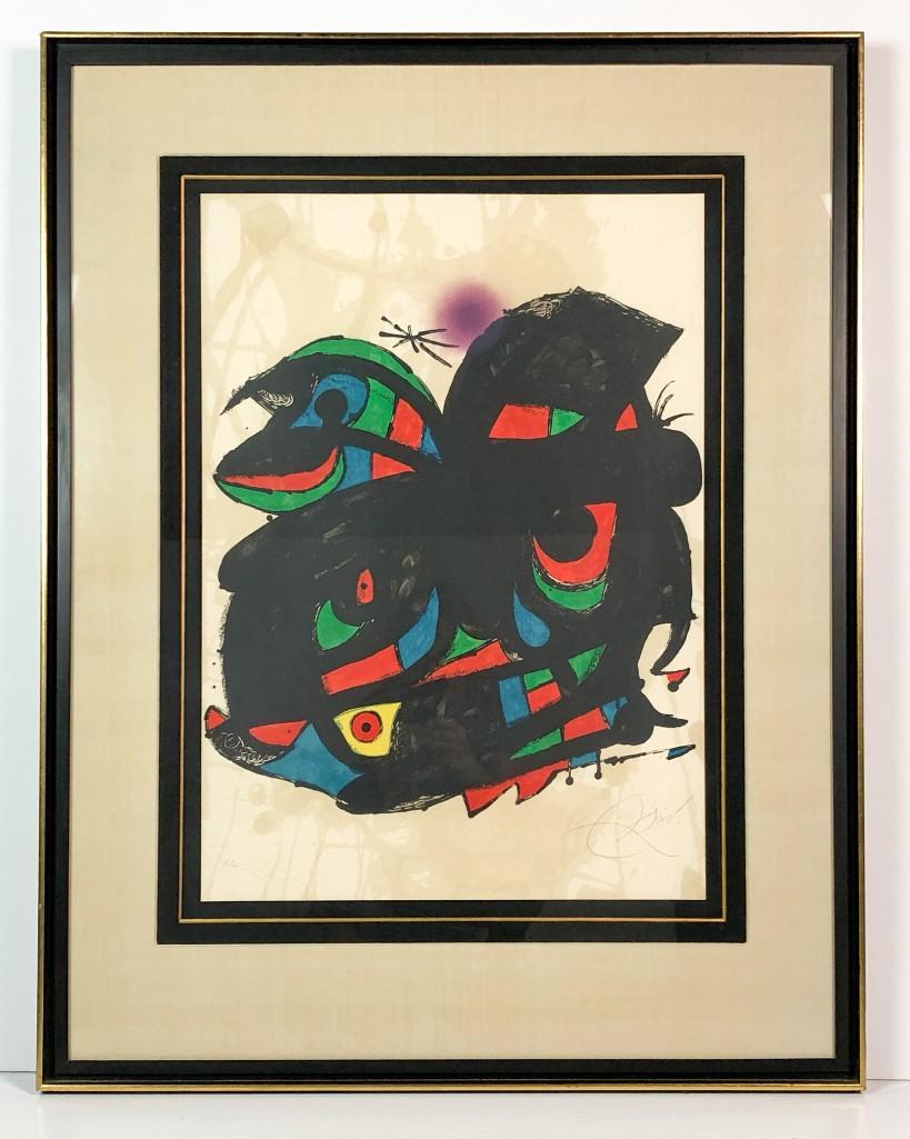 Joan Miro Pencil Signed Lithograph HC Barcelona 1976 (1 of 4)