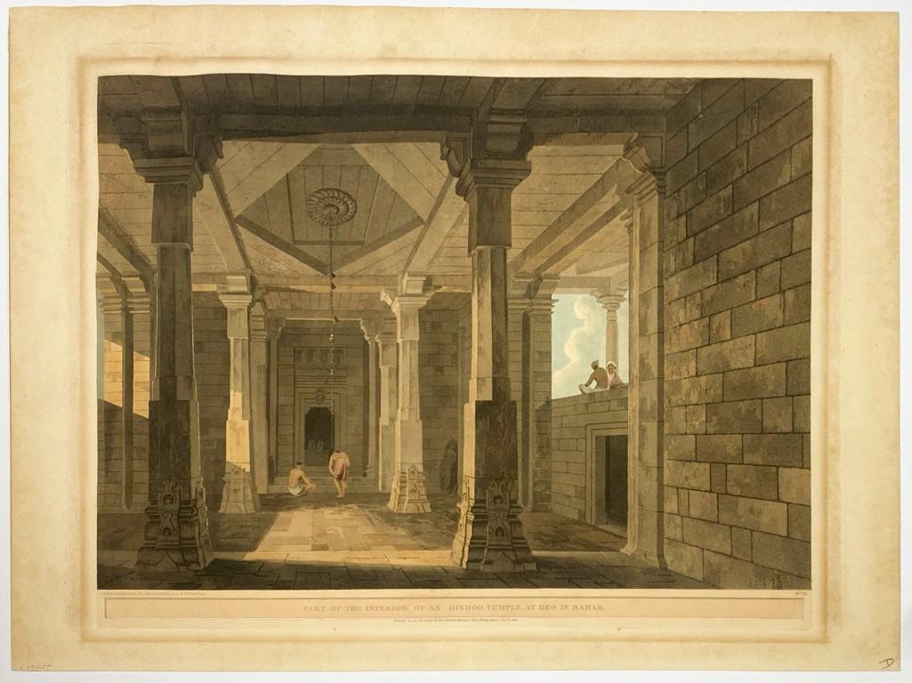 Thomas Daniell (1749-1840) Aquatint Hindoo Temple at (1 of 9)
