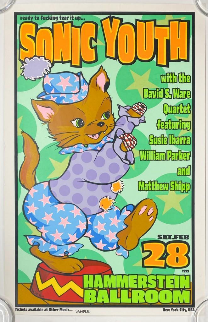 Frank Kozik Serigraph Sample Gig Poster Sonic Youth (1 of 5)