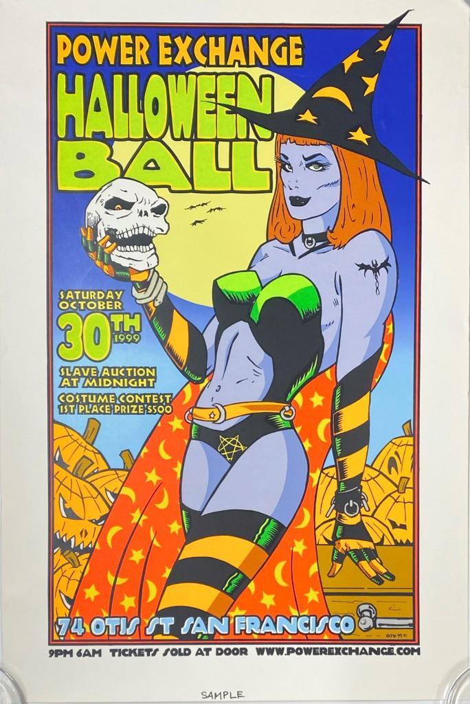 Frank Kozik Serigraph Sample Power Exchange Halloween (1 of 3)