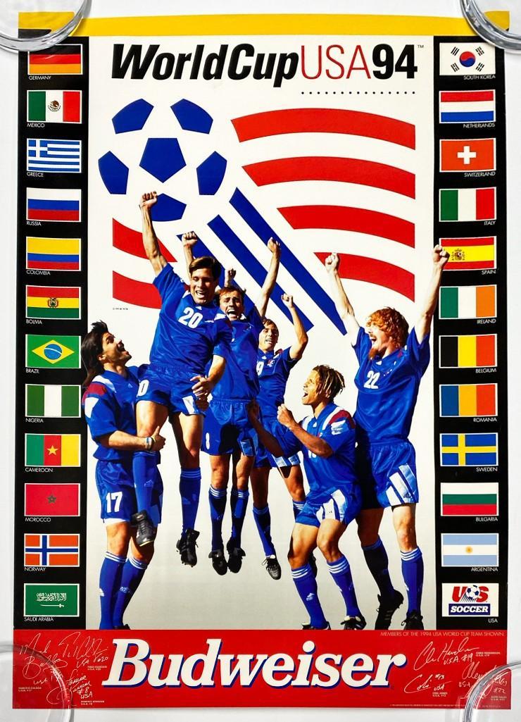 1994 World Cup Team USA Soccer Poster Budweiser (1 of 5)