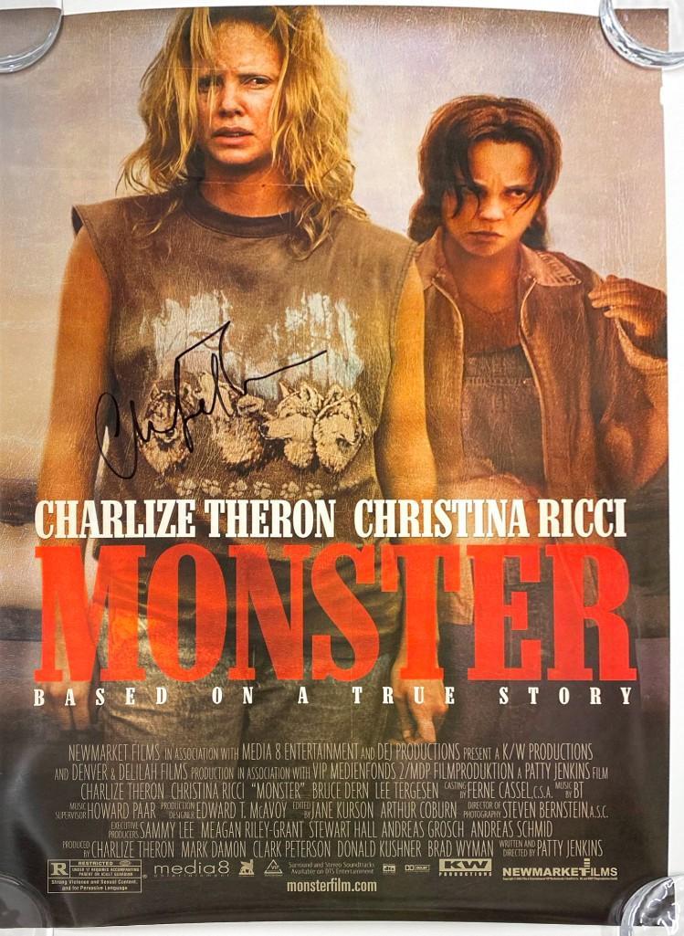 Monster 2003 Poster Signed by Charlize Theron (1 of 2)