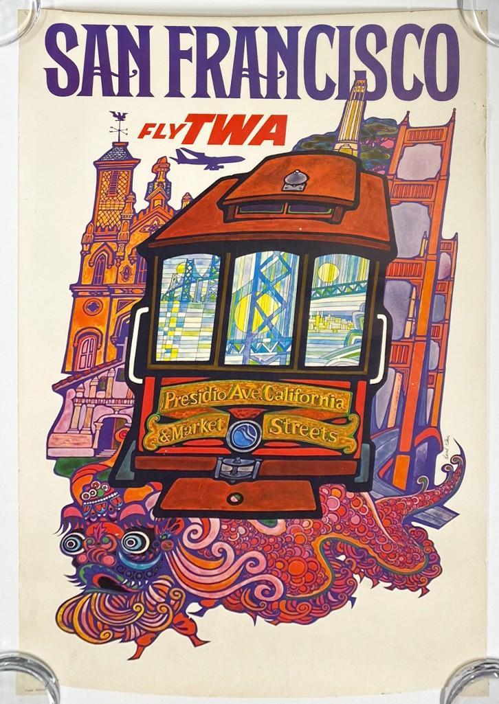 Vintage TWA Poster David Klein San Francisco (1 of 8)