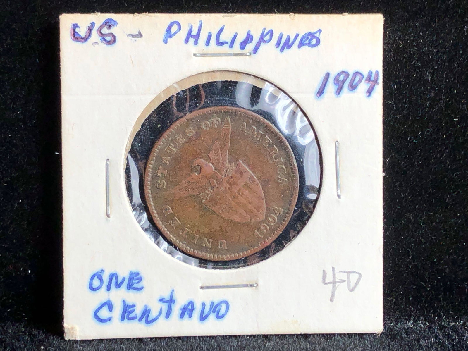 1904 Philippines US One Centavo Coin (1 of 2)