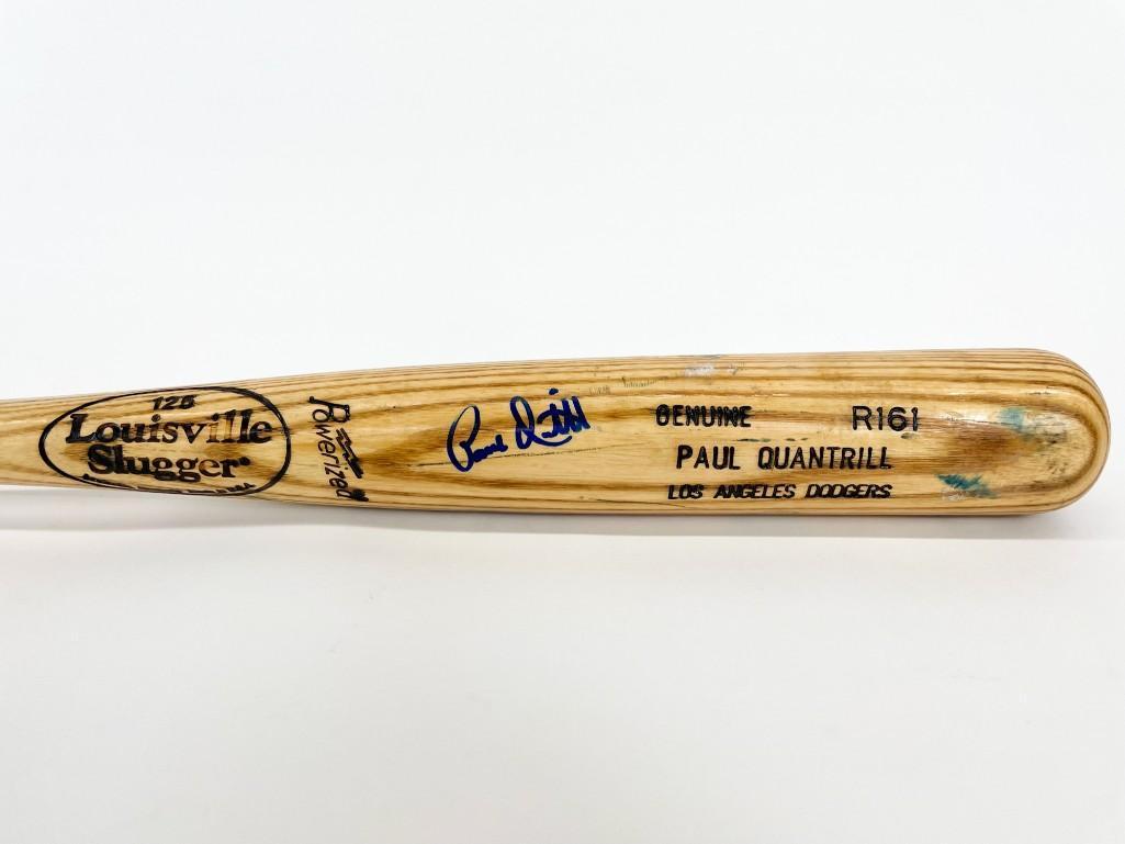 Paul Quantrill Louisville Slugger Dodgers Baseball Bat (1 of 9)