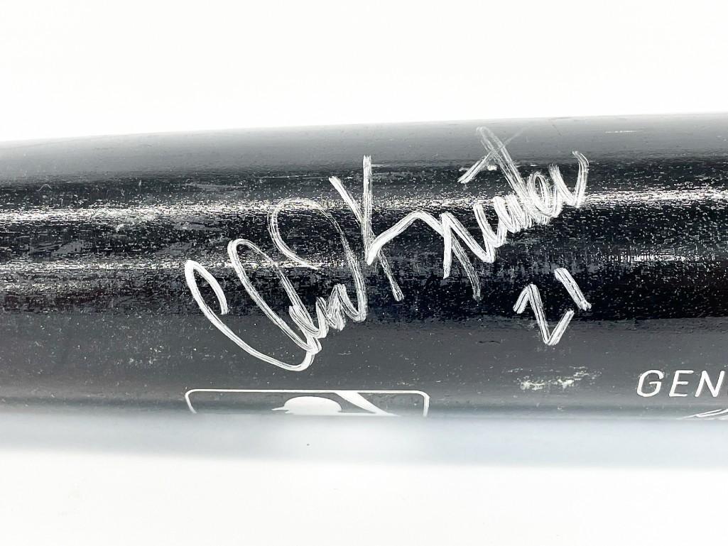 Chad Kreuter Signed Louisville Slugger Dodgers MLB Bat (1 of 8)