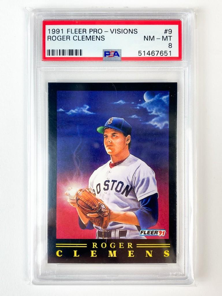 1991 Fleer Pro - Visions Roger Clemens # 9 NEAR PSA (1 of 2)