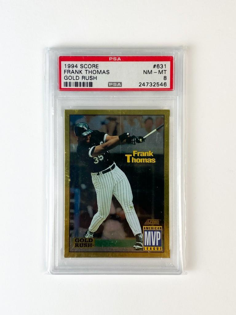 1994 Score Frank Thomas Gold Rush #631 PSA NEAR MINT - (1 of 2)