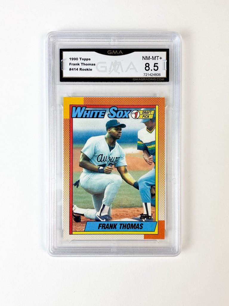 1990 Topps Frank Thomas #414 GMA NEAR MINT - MINT+ 8.5 (1 of 2)