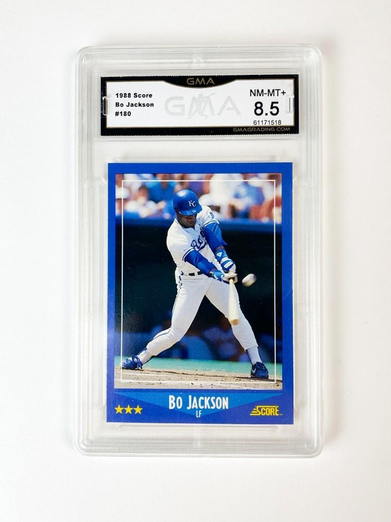 1988 Score Bo Jackson #180 GMA NEAR MINT - MINT+ 8.5 (1 of 2)