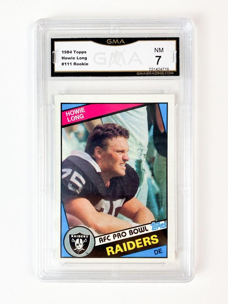 1984 Topps Howie Long #111 Rookie GMA 7 NFL Player Card (1 of 2)