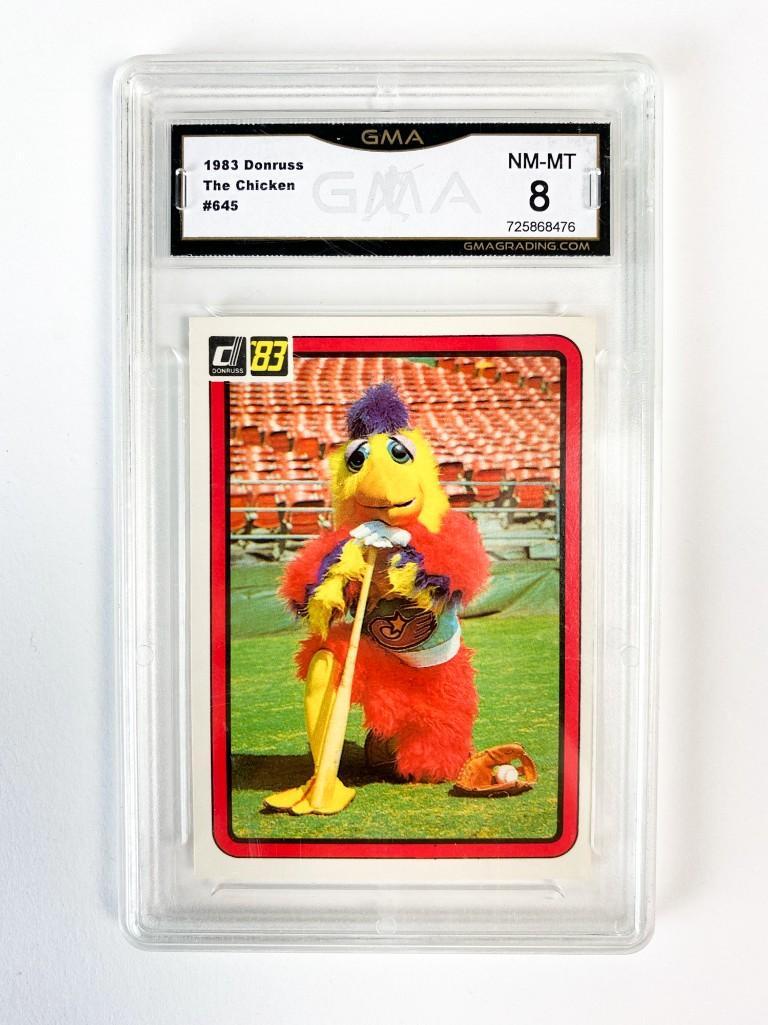1983 Donruss The Chicken #645 GMA 8 Baseball Card (1 of 2)