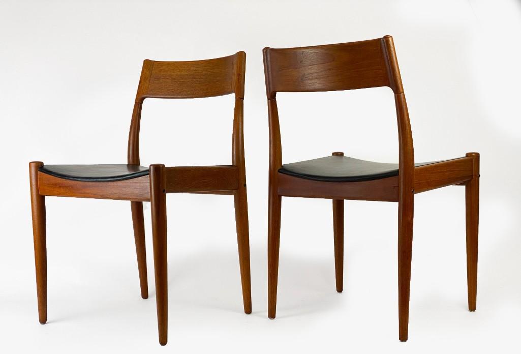 Pair Danish Modern Teak Side Chairs (1 of 14)