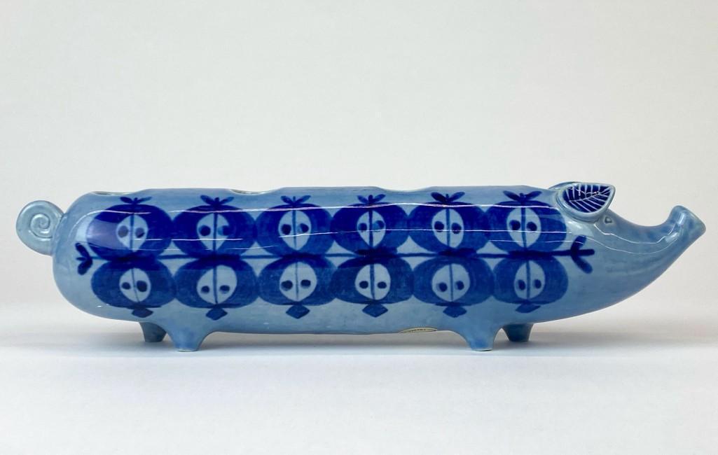 Lisa Larson Studio Pottery Ceramic Candleholder Pig (1 of 9)