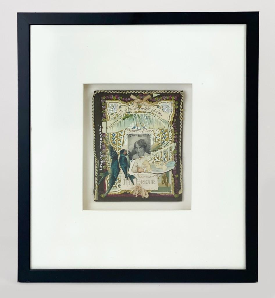 Jenny Hart (b. 1972) Mixed Media Collage Painting (1 of 3)