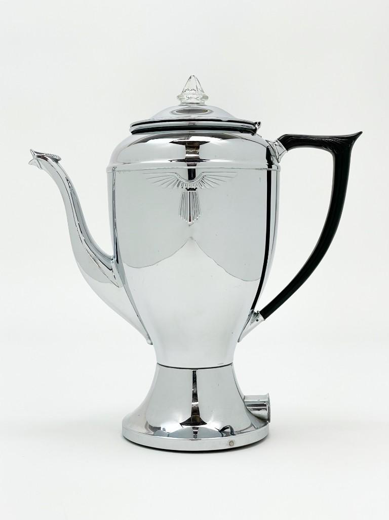 Coleman Chrome Bakelite 8 Cup Coffee Maker 1931 W/ Cord (1 of 6)
