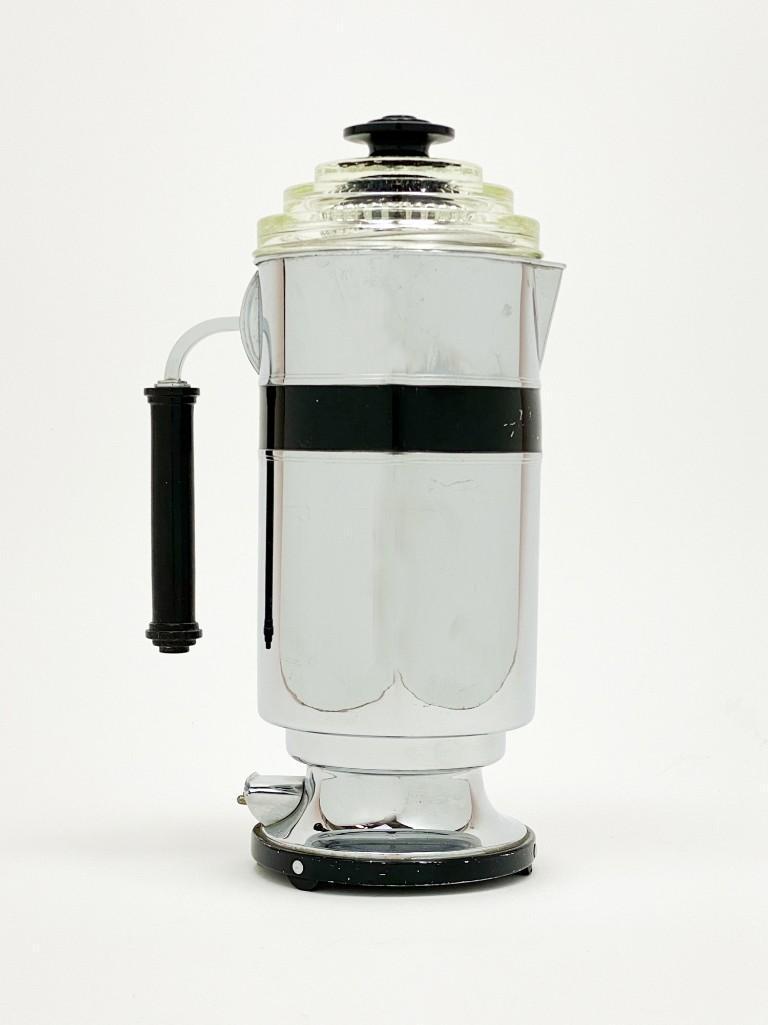 Royal Rochester Extracolator Chrome Black 8 Cup Coffee (1 of 6)