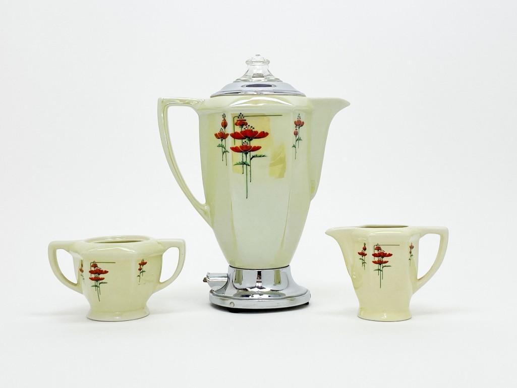 Royal Rochester Fraunfelter Red Poppy 7 Cup Coffee Set (1 of 11)