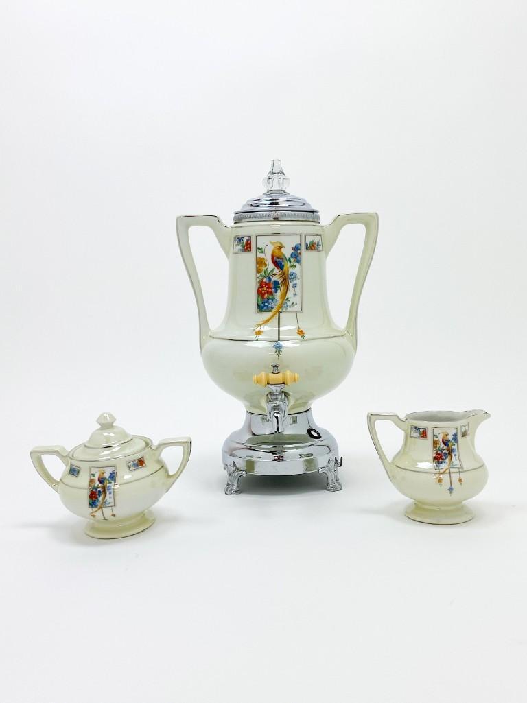 Royal Rochester Fraunfelter Golden Pheasant Coffee Set (1 of 8)
