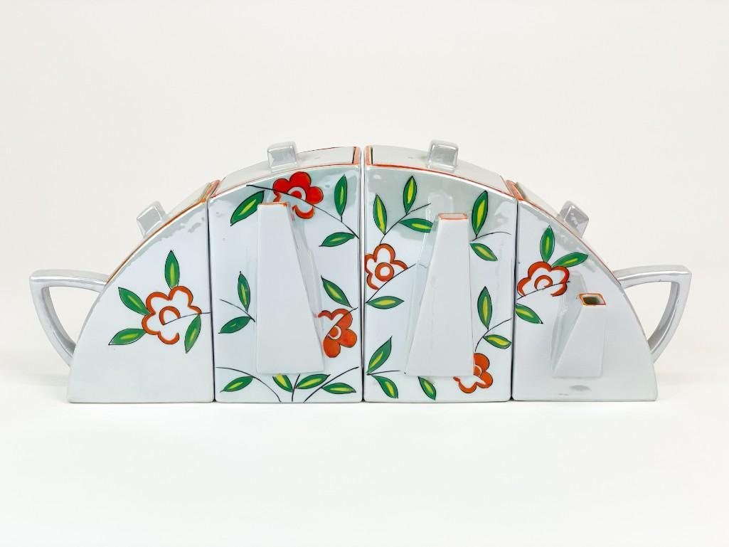 Japanese Porcelain Luster Ware Coffee and Tea Set 1930s (1 of 10)