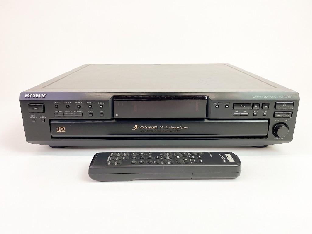 Sony 5 CD Changer Model CDP-CE345 (1 of 12)