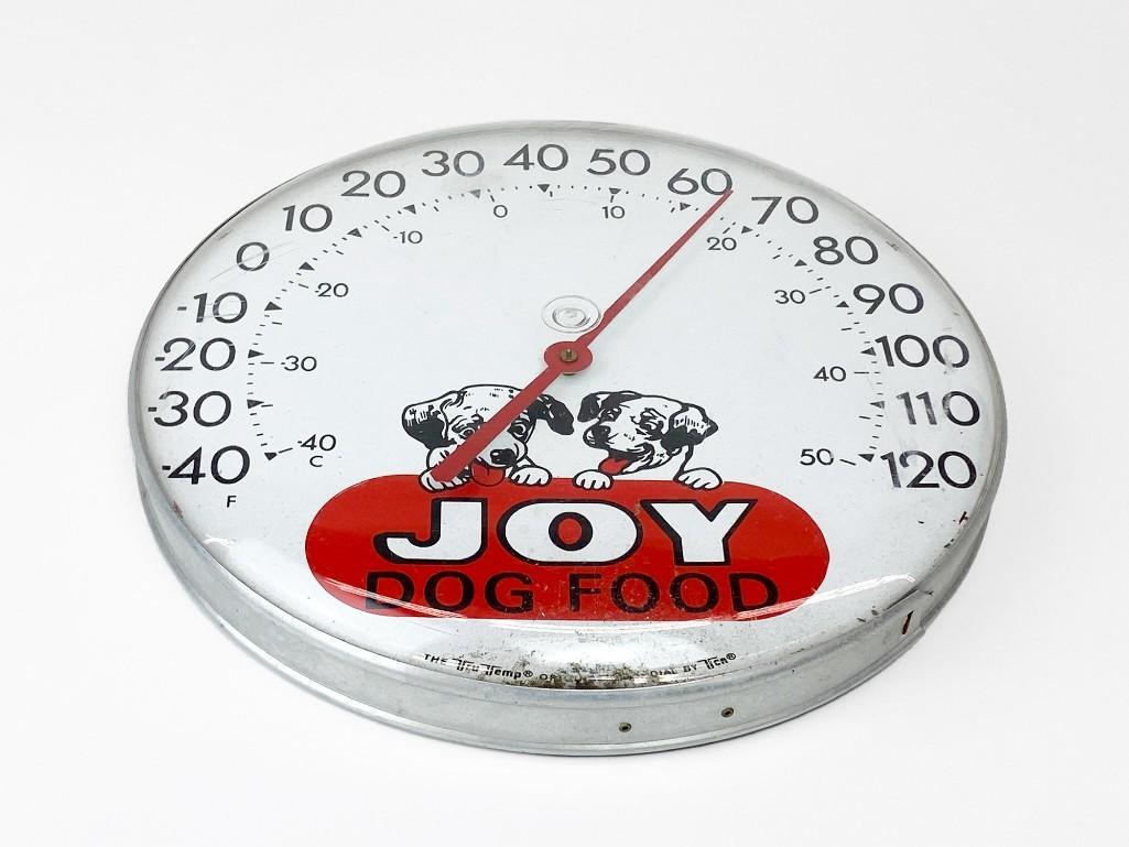 Vintage JOY Dog Food 12 in. Wall Thermometer by TCA (1 of 5)