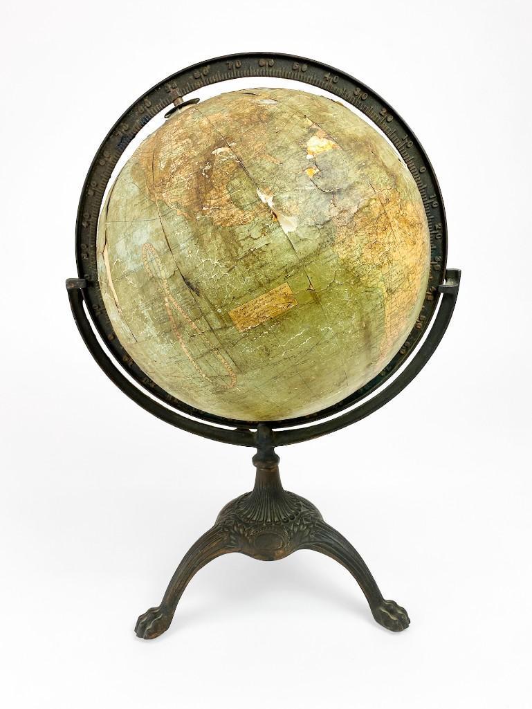 Vintage Weber Costello Co. Globe on Cast Iron Stand (1 of 10)