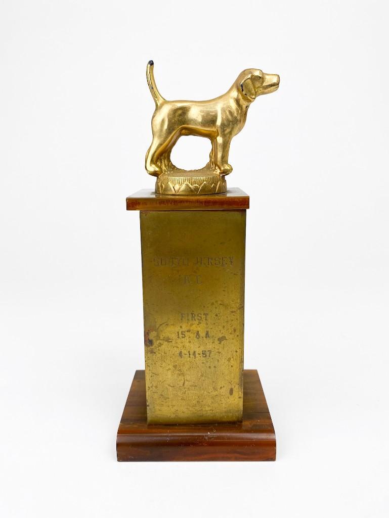 Vintage South Jersey 1957 First Place Dog Trophy (1 of 4)