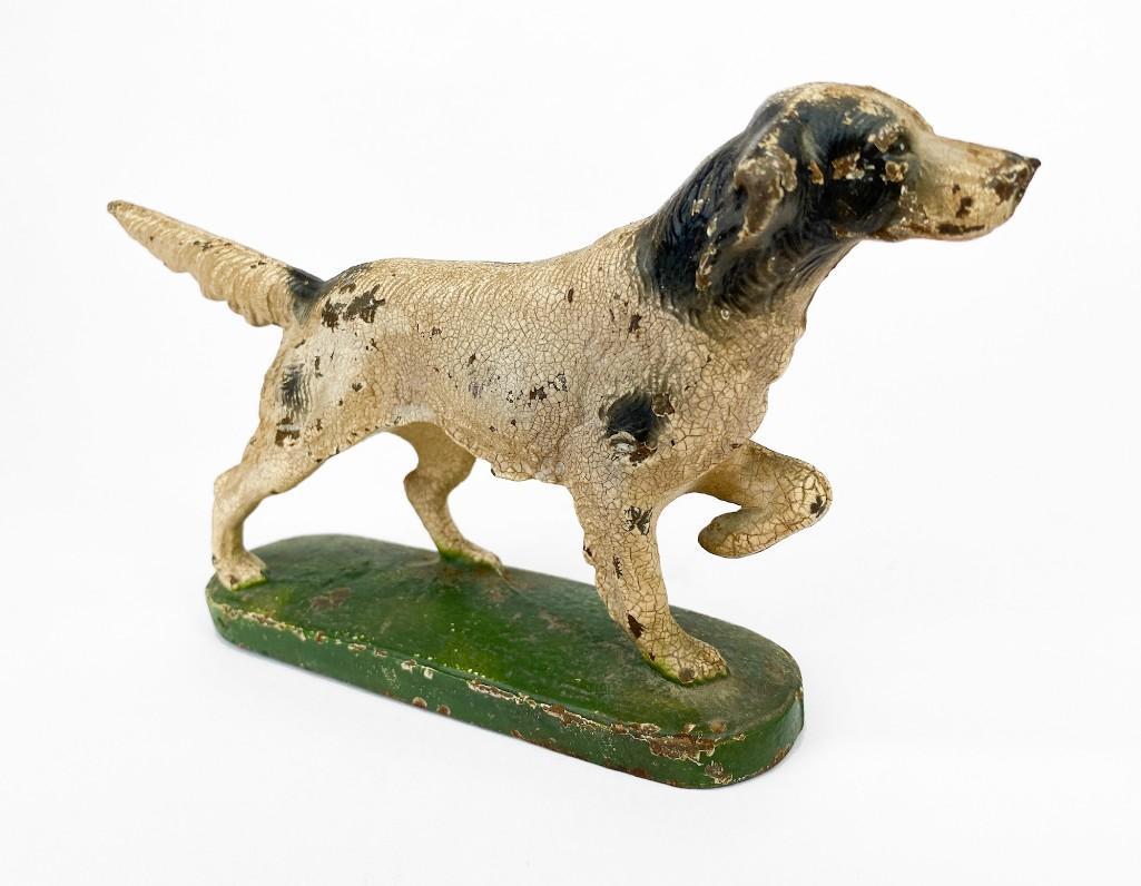 Vintage Cast Iron Pointer Dog Figure (1 of 4)