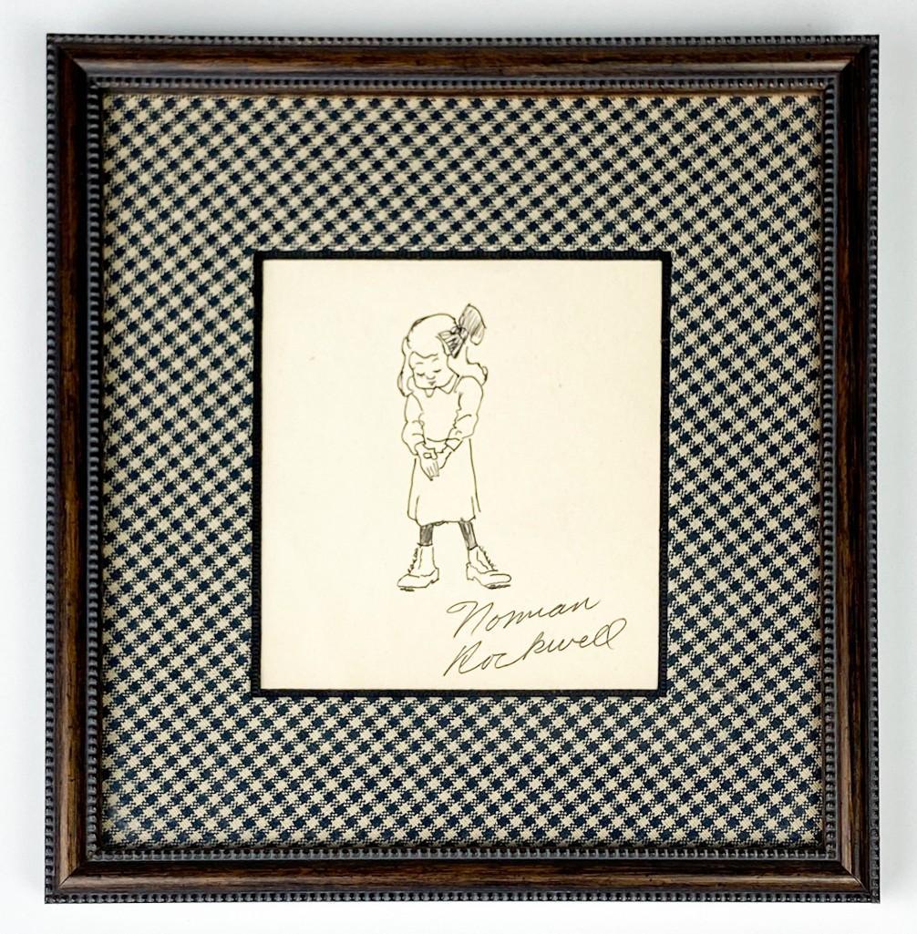 Norman Rockwell (1894-1978) Signed Original Drawing (1 of 3)