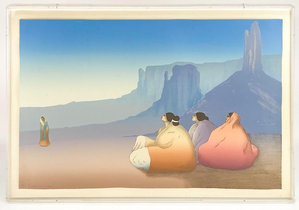 R.C. Gorman Signed and Numbered Framed Lithograph (1 of 6)