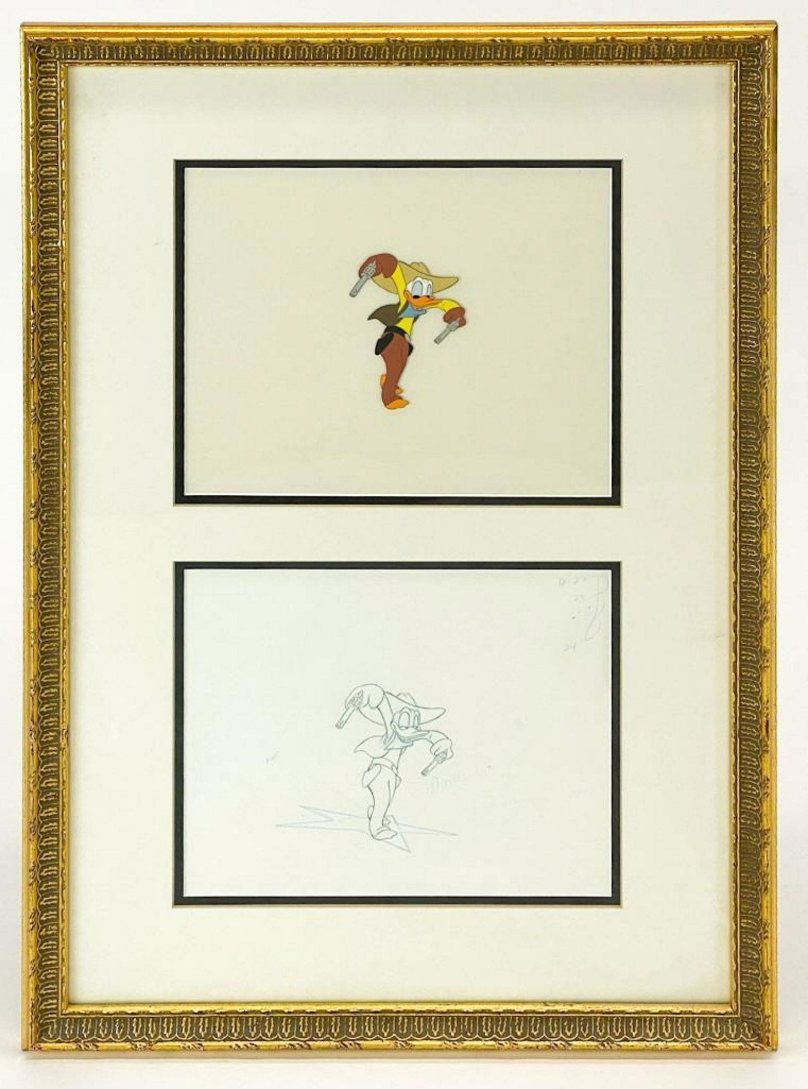 Original Gunslinger Donald Duck Animation Cel/ Drawing (1 of 6)
