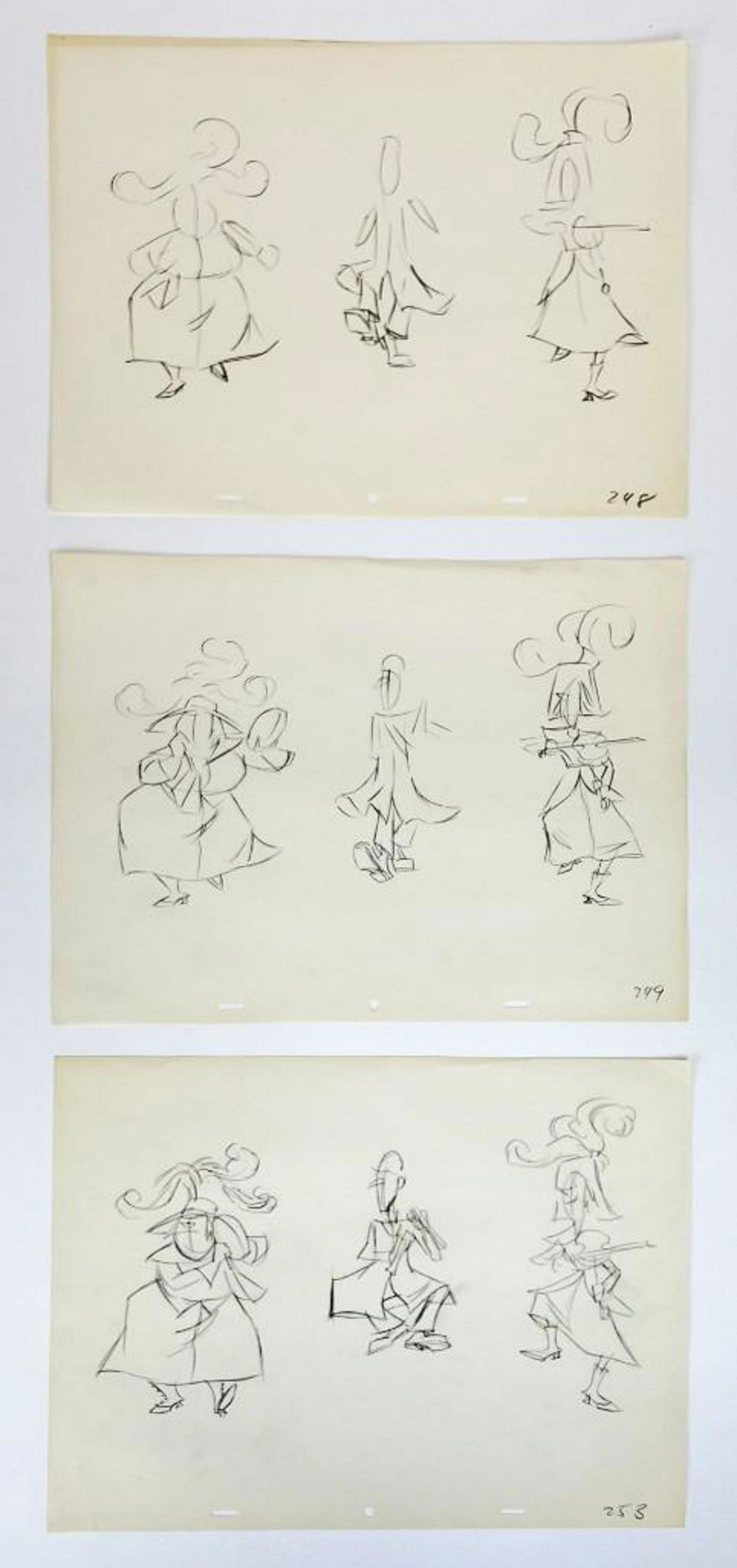 Lot of 3 Original Disney Mary Poppins Production Drawings (1 of 4)